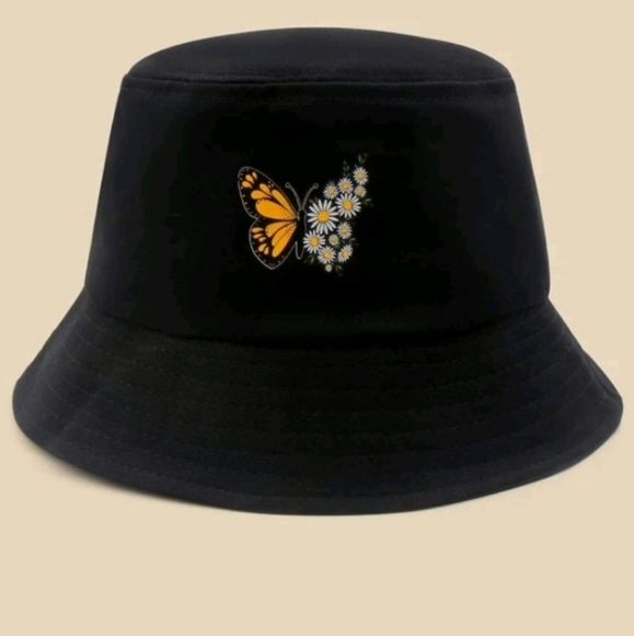 🦋NEW!!! Butterfly & Flowers Bucket Hat 🦋 - Picture 5 of 7